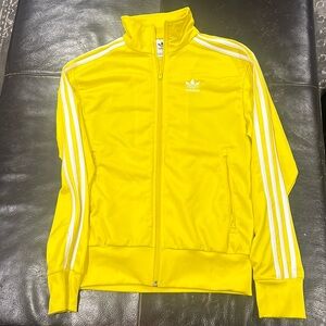 Yellow Adidas track jacket